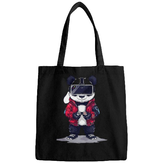 Panda Pet Gaming Animals Panda Bear Playing Console Video Games 7 Bags