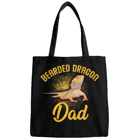 Bearded Dragon Dad Bearded Dragon Lovers Fathers Day Bags