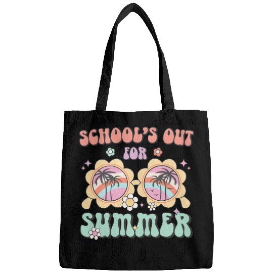 Last Day Of School Retro Schools Out For Summer Teacher Cute Bags
