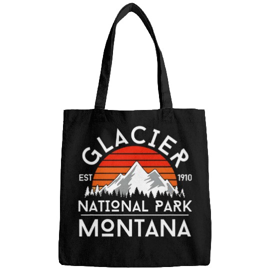 Glacier National Park Retro Backpacking Camping Hiking Bags