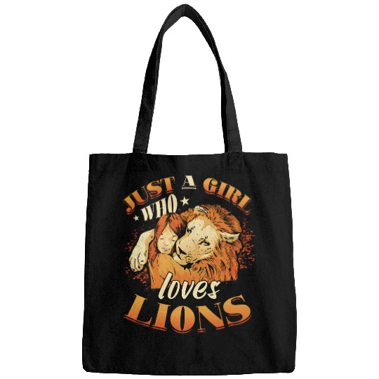 Lion Pet Just A Girl Who Loves Lions Women 6 Bags