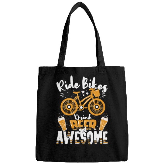 Beer Fun Beer Funny cycling beer drinking becomes unique Bags