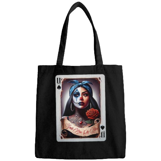 SMILE NOW CRY LATER Camisa Chicana Chicano Tattoo Art Clown Bags