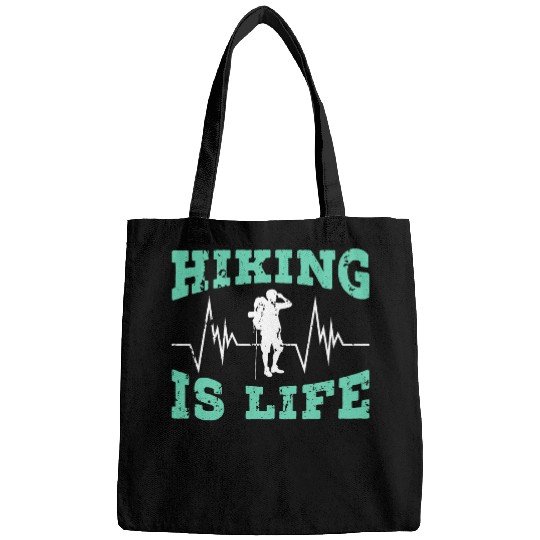 Hike Mountains Climbing Hiker Trek I Love Hiking 9 Bags