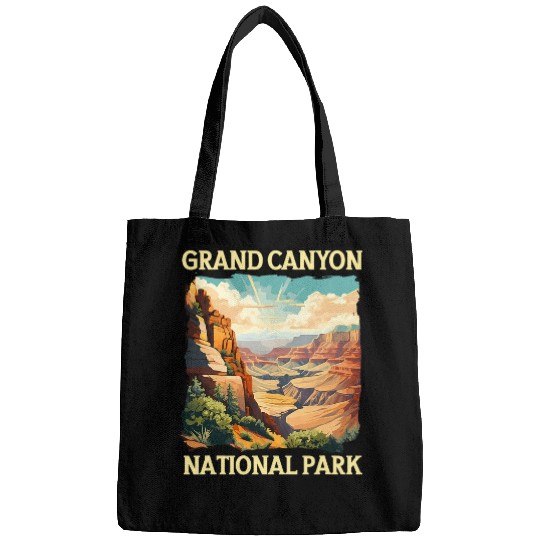 Grand Canyon Adventure Nature Lover Hiking Sunset Graphic Bags