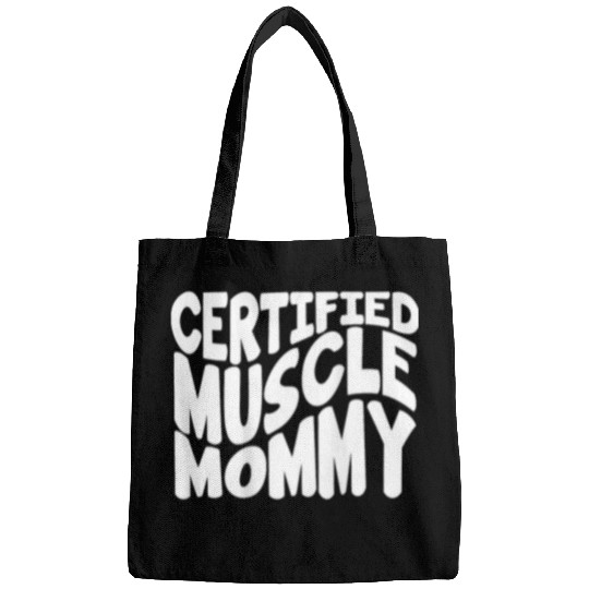 Certified Muscle Mommy Funny Fitness Gym Pump Cover Gym Rat Bags