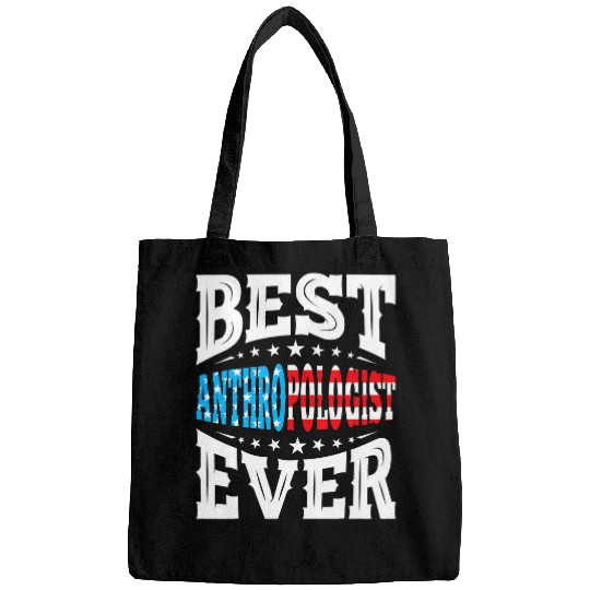 bests ANTHROPOLOGIST 4th Fourth of July USA American Flag Bags