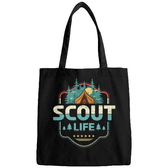 Scout Job Life Scouting Lovers Hiking Happy Camping camper Bags