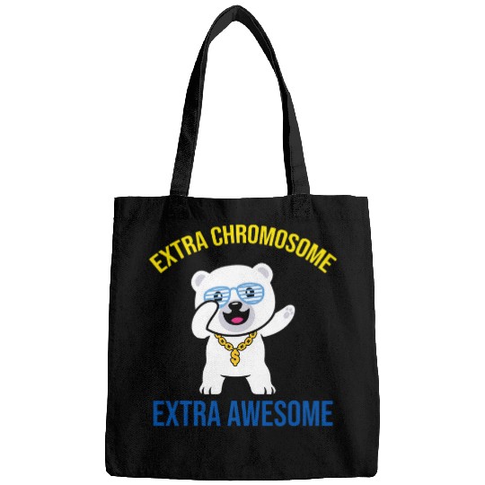 Bear Pet Extra Chromosome Extra Awesome Bear Down Syndromes Awareness Bags