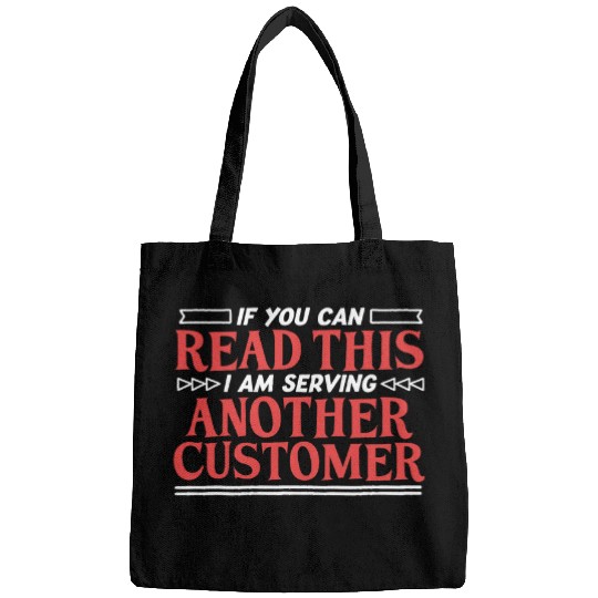 Bartender Serving Customer Barkeeper Bartending Graphic Bags