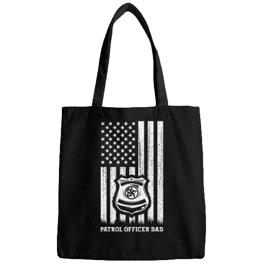 bests Patrol Officer Dad Law Enforcement Police Officer Dad 3 Bags