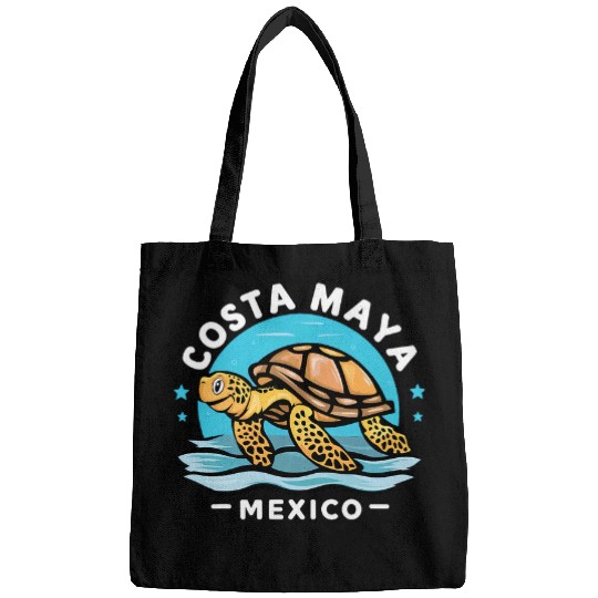 Turtle Pet Costa Maya Mexico Turtle Vacation Souvenir Beach 2 Bags