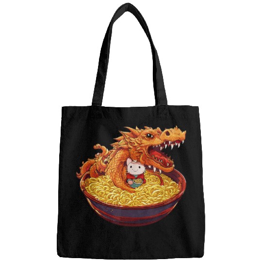 Dragon Pet Ramen Dragon Japanese Anime Kaiju and Kawaii Friend Bags
