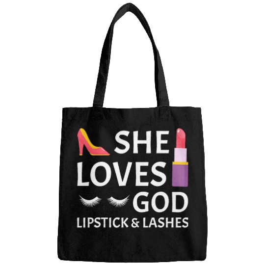 Funny Makeup Lipstick Art Girl Women Lashes 2Lips Christian 21 Bags