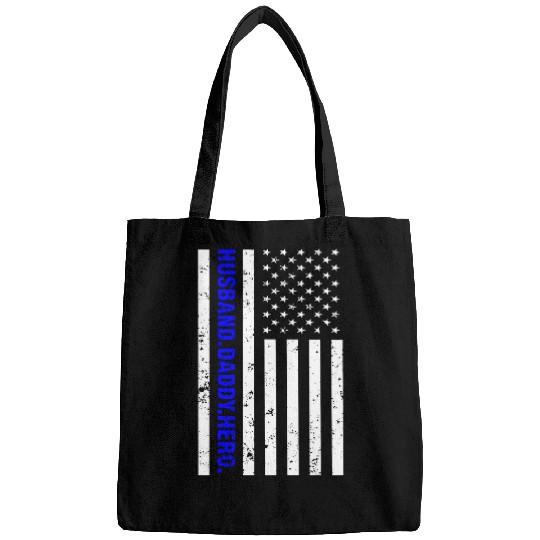 Police Job Husband Daddy Hero Patriotic Law Enforcement Bags