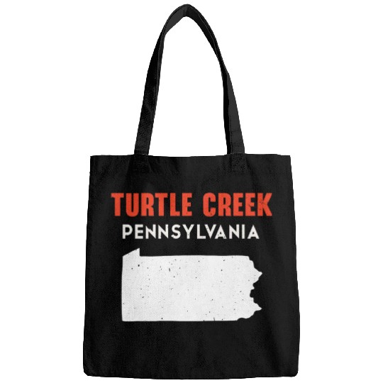 Turtle Pet Creek Pennsylvania USA State America Travel 2 Bags