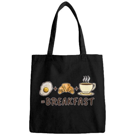 Coffee Fun Eggs Croissant And Coffee Breakfast Breakfast 1 Bags
