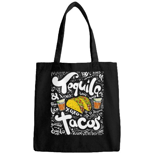 Wines Fun Tequila n Tacos Fiesta cool party art Cinco de Mayo Bags