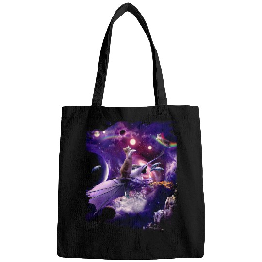 Dragon Pet Rainbow Space Cat On Dragon 1 Bags