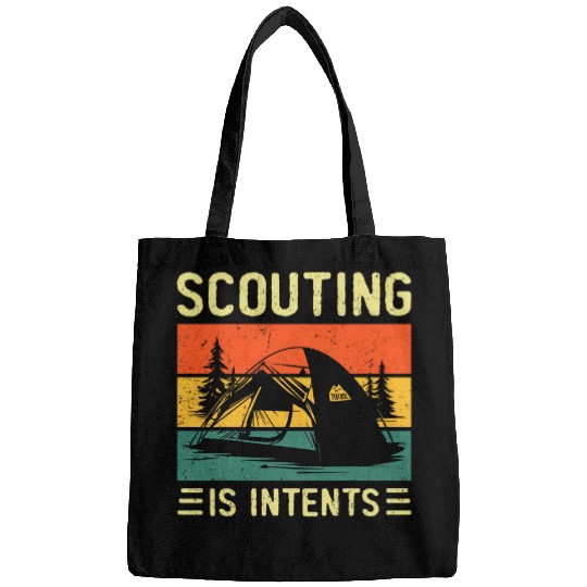 Scout Job is Intents Funny Scout Camping Happy Camper Retro 1 9 Bags