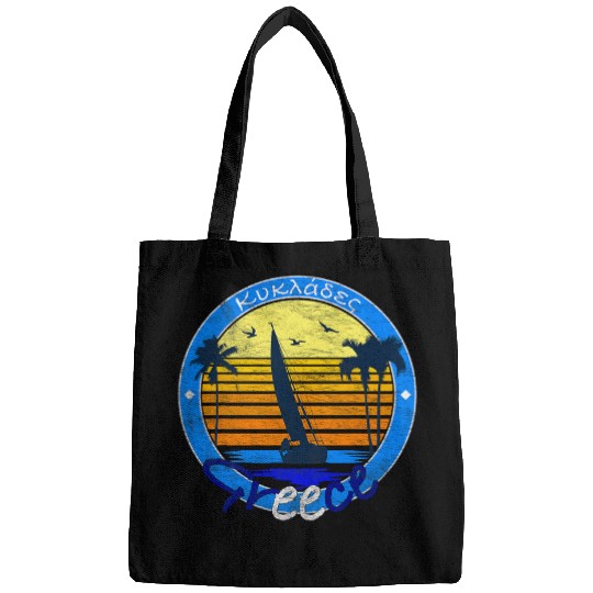 Greece Sailing Cyclades Mediterranean Sea Bags