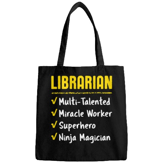Librarian Talented Miracle Worker Superhero Ninja Funny Gift Bags