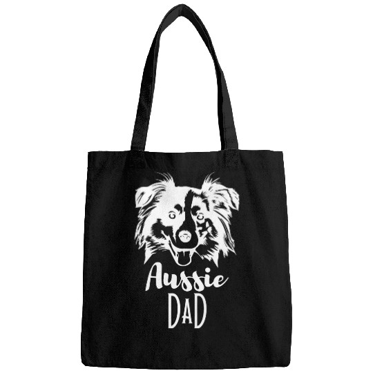 Aussie dad Australian shepherd fathers day Aussie father Bags