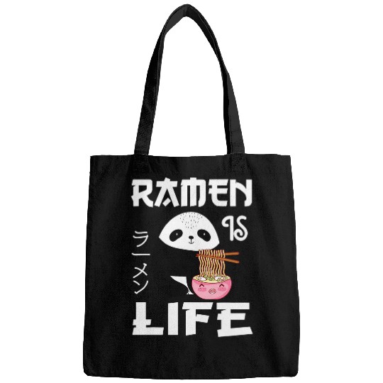 Panda Pet Ramen Tee Ramen Is Life Japanese Noodle Soup Bowl Panda Bags