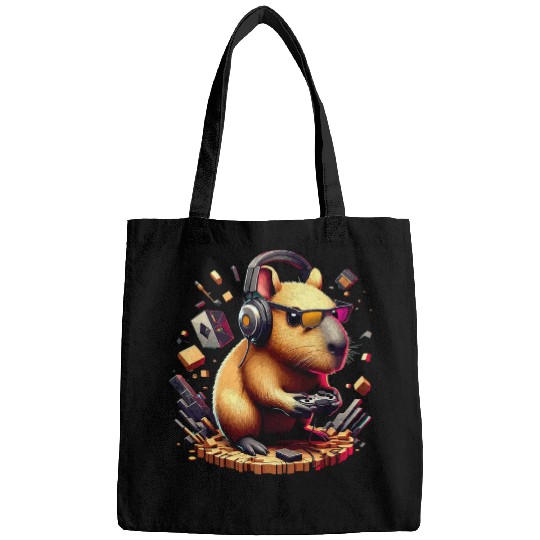 capybaras Pet Rodent Video Games Lover 4 Bags
