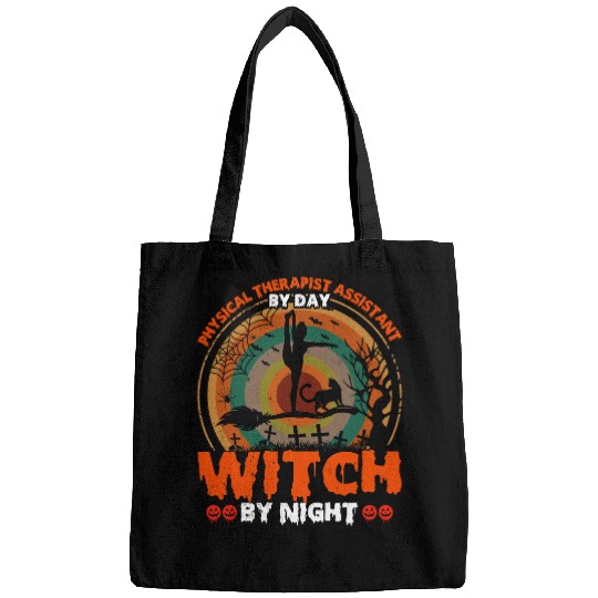 Physical Therapist Witch By Night Halloween Party Costume Bags