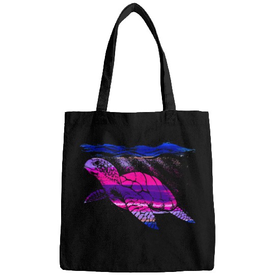 Turtle Pet Design Watercolor Cute Sea Turtles Graphic Animal Bags
