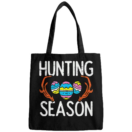 Happy Easter Day Hunting Season Eggs Antler Funny ing Bags