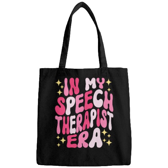 In My Speech Therapist Era Retro Groovy SLP SLP AAC SLPA Bags