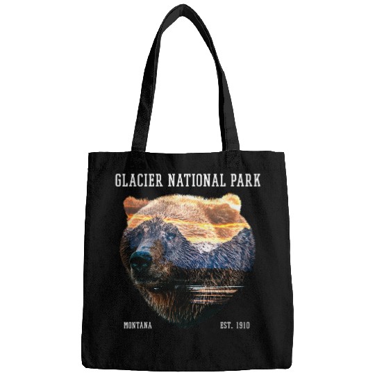 Bear Pet Glacier National Park Montana 1910 Grizzly Bear Men Women Bags