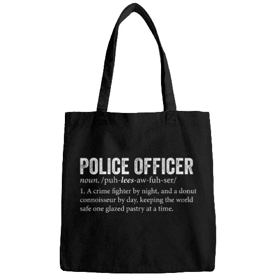 Cool Police Officer Team Dictionary Definition Description Bags