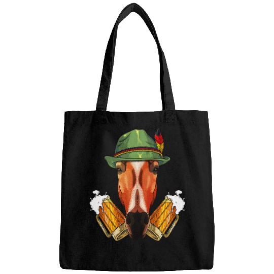 Beer Fun Horse Oktoberfest Lederhosen German Beer Fest Bavarian Bags