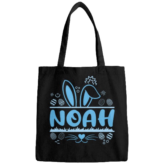 Bunny Personalized Easter Egg Basket Name Kids Noah Bags