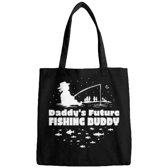 Daddys Future fishing buddy baby toddler girl fishing Bags