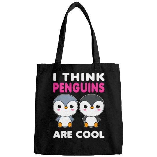 Penguin Pet I Think Penguins Are Cool Cute Kawaii Penguin Bags