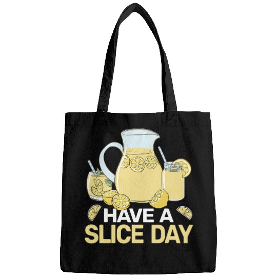 Have a Slice Day lemon juice boss cute lemonade stand Bags