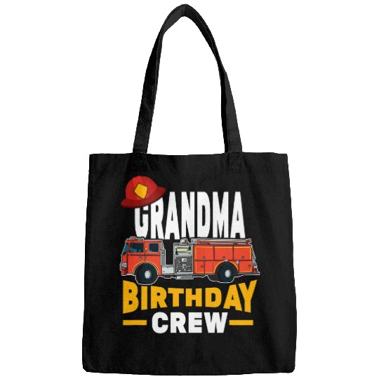 Firefighter Job Firetruck Grandma Birthday Crew Bags