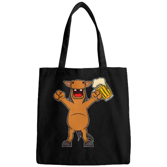 Beer Fun Horse Farm Animals for Farmers Bags