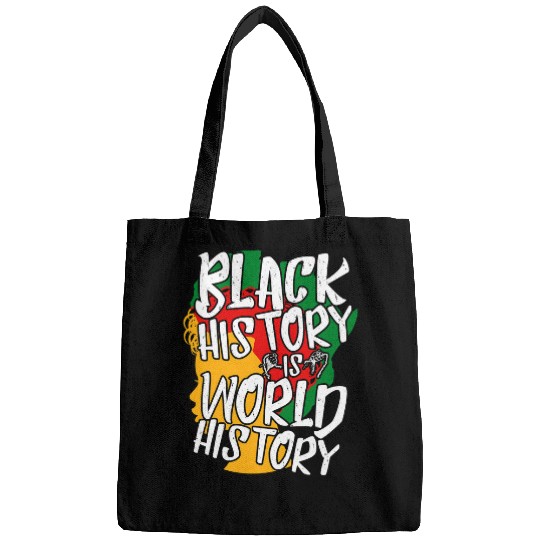 Black History Month Is World History African American Pride 1 Bags