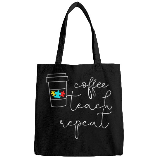 Coffee Fun Autism Teacher Gift Design For Coffee Loving Teachers Bags