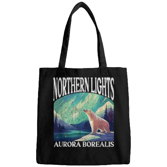 Bear Pet Northern Lights Aurora Borealis Polar Bear Bags