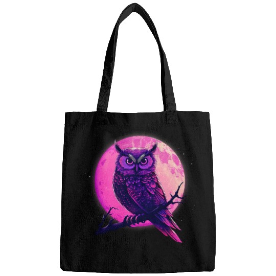 Owl Pet Pink Purple Dreamcatcher Moon Women Cute Mandala Kids Bags
