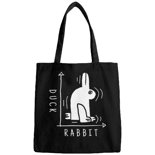 Duck Pet Funny Science Rabbit or Duck Physics Math Graph Drawing Bags