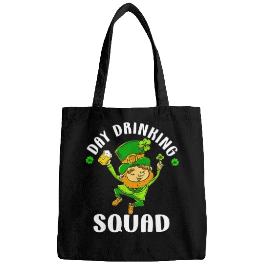 Beer Fun St Patricks Day Drinking Squad Beer Funny Dad Shenanigans Bags