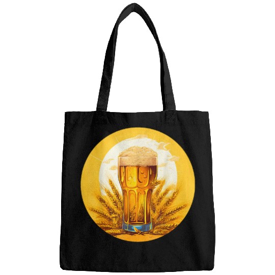 Beer Fun Cool Draught Beer with Wheat Cereal Costume Bags