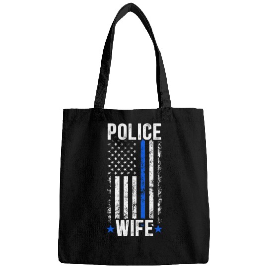 Police Job Wife US Flag Policeman Wife Of A Police Officer Wife Bags